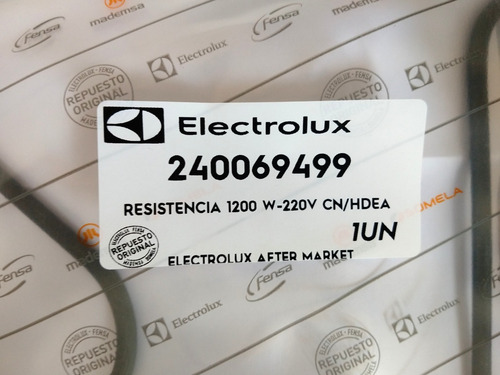 Imagen 3 de 5 de Resistencia Superior 1200w Horno Fensa Mademsa