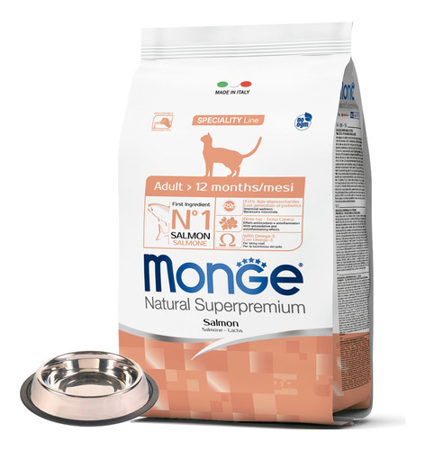Alimento Gato Monge Monoprotein Salmon 10 Kg + Promo!