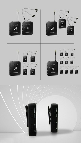 M-vave Wp-10 Monitor De Palco Sem Fio 1 Transmissor + 1 Rece