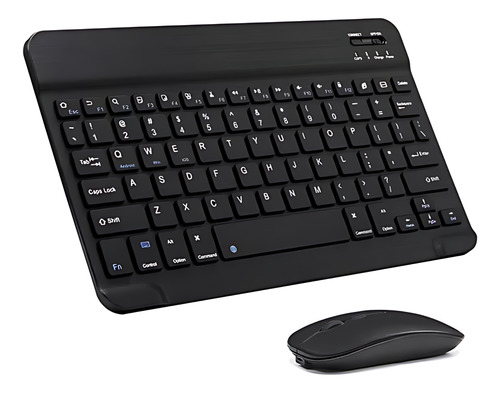 Teclado E Mouse Sem Fio Bluetooth 3.0 Tablet Magnético Abnt