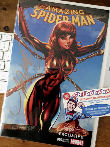 Comic - Amazing Spiderman #15 Color Campbell Firmada Mj Iron