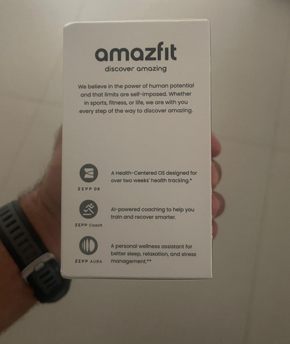 Smartwatch Amazfit Active 2 A2437 Gps Com Mapas Exerc Sono Prateado Mesh Preto