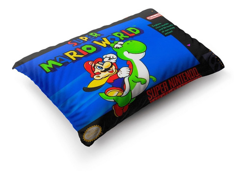 Imagen 3 de 5 de Funda De Almohada Super Mario World 70x45cm Vudú Love