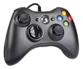 Joystick Mando Para Microsoft Xbox 360 Con Cable Pc Windows
