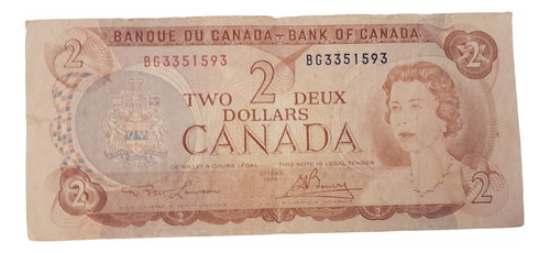Billete 2 Dólares Canada