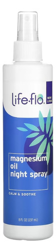 Life-flo, Spray De Uso Nocturno Con Aceite De Magnesio Calma