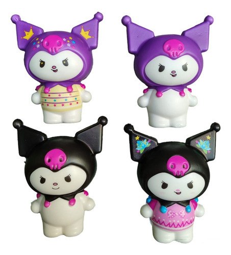 Set 12 Pzs Kuromi Sanrio Squishy Juguete Apachurrable