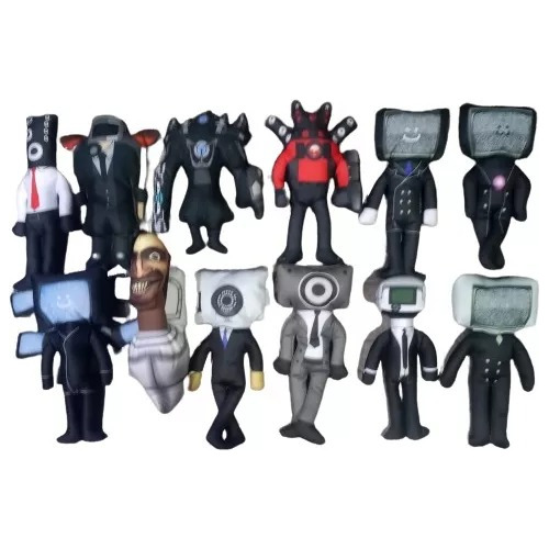 Peluche X 5 Skibidi Toilet Titan Speaker Man Cámara Tv  30cm