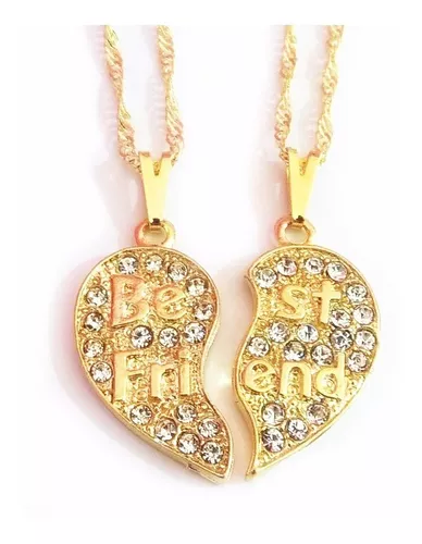 Colar Best Friends Forever Amizade Folheado Ouro 18k - B3 - Milena