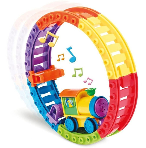Imagen 1 de 5 de Tren Choo Choo Pista Locomotora Sonido Tomy 92110 Edu