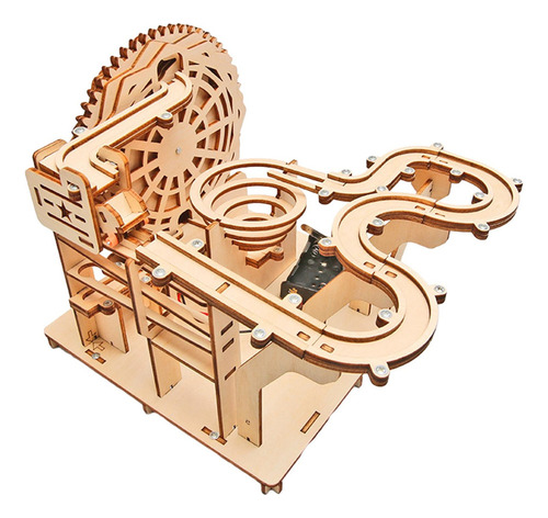 Diy Marble Run Eléctrico 3d Rompecabezas De Madera Juego De