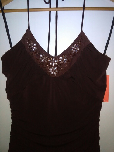 Vestido De Fiesta Para Dama, Color Brown, Talla M