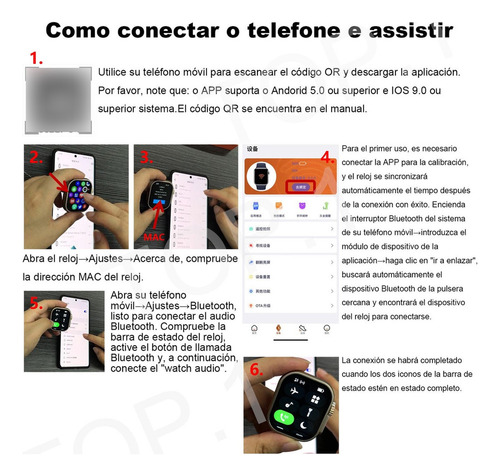 . Reloj Inteligente Smartwatch Bluetooth Con Impermeable