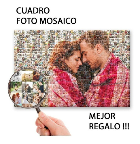 Cuadro Mosaico 30x45cm Muchas Fotos Chiquitas Regalo Amor