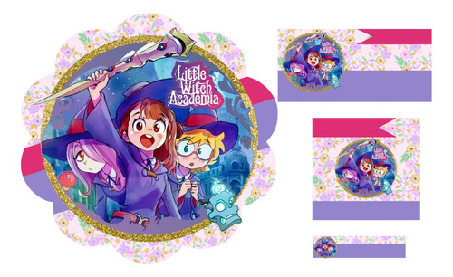 Etiqueta Escolar  Little Witch Academy  Kit Imprimible 