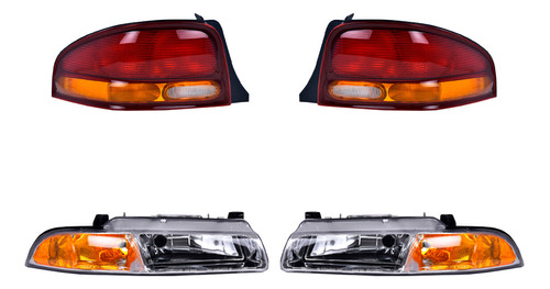 Paq Calaveras Y Faros Dodge Stratus 1998/2000 Depo