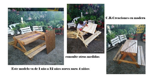 Juego Infantil Mesa De Jardín Y Arenero Guarda Juguetes