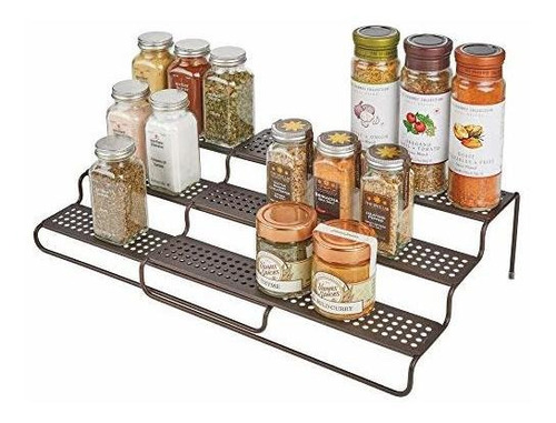 Mdesign Adjustable, Expandable Kitchen Wire Metal Storage Ca