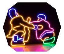 Comprar Cartel Pelea Samid Vs Viale En Neón Led Deco\u002F Original 