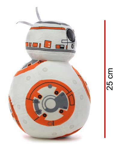 Imagen 3 de 3 de Peluche Star Wars Bb8 25cm Sw010 Phi Phi Toys