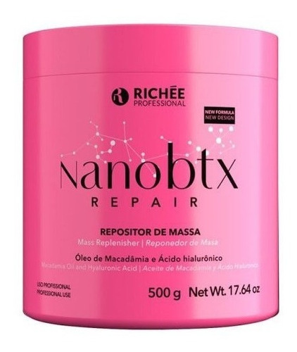 Imagen 1 de 1 de Nano Botox Richee Repositor Reparador De Masa Hidrata 500 Gr