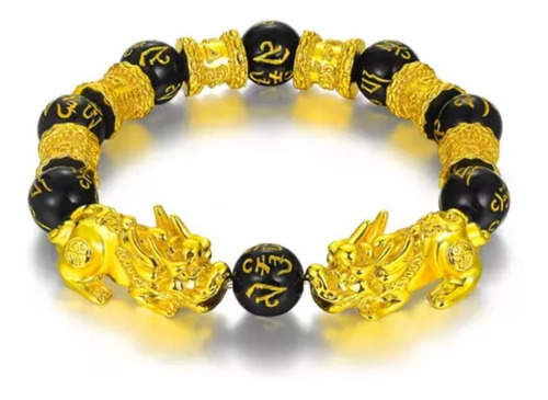 Lote 10 Pulseras Feng Shui Mantra Om Ni Padme Dragon Pixiu