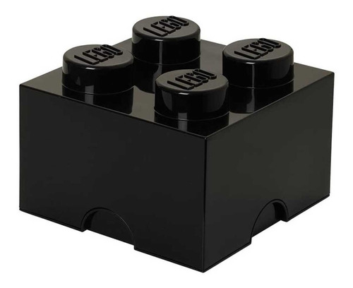 Caja Organizadora Almacenamiento Lego Negro Brick4 Febo