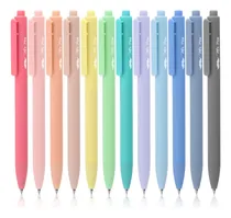 Comprar Boligrafos De Gel Retractiles 12 Pcs Secado Rapido Lapiceros