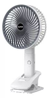 Ventilador Portátil Con Batería Recargable 29x18 Cm- Blanco