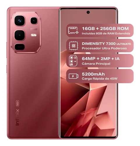 Celular Infinix Note 50s 5g+ Nfc 256gb Ram 8+8 5200 Mah