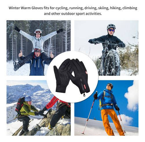 Manoplas Cálidas De Invierno Con Pantalla Completa Gs Para H