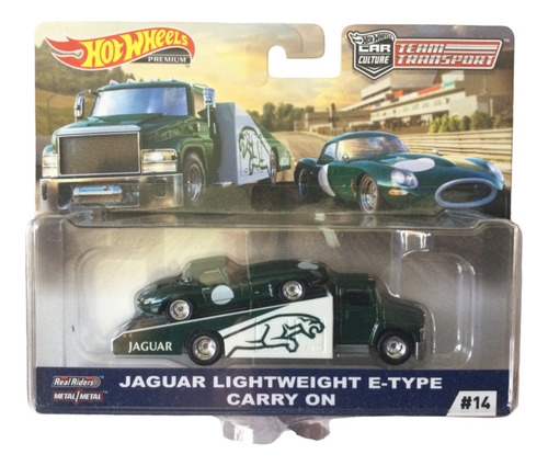 Hot Wheels Team Transport Jaguar E-type & Carry On