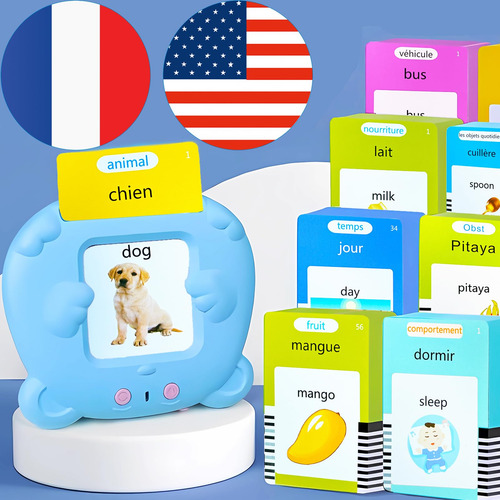 Tarjetas Didácticas Bilingües En Inglés Y Francés Tarjetas D