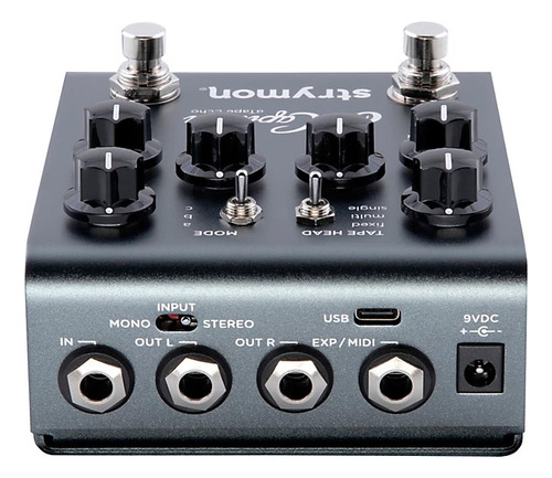 Pedal Strymon El Capistan Dtape Echo V2 con color gris oscuro