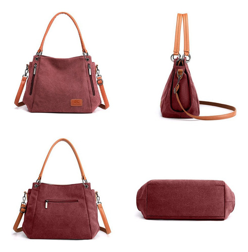 Li Bolso Multifuncional De Lona De Gran Capacidad For Mujer