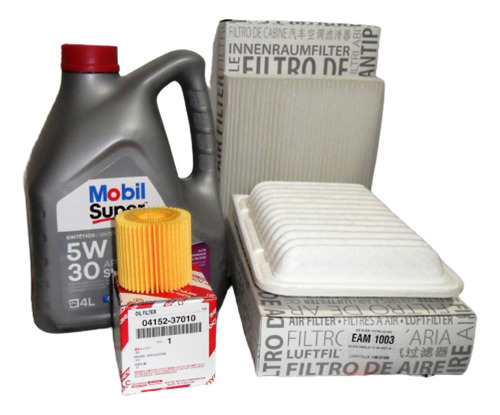 Kit Filtros Originales Toyota Corolla Año 2012+aceite 5w30