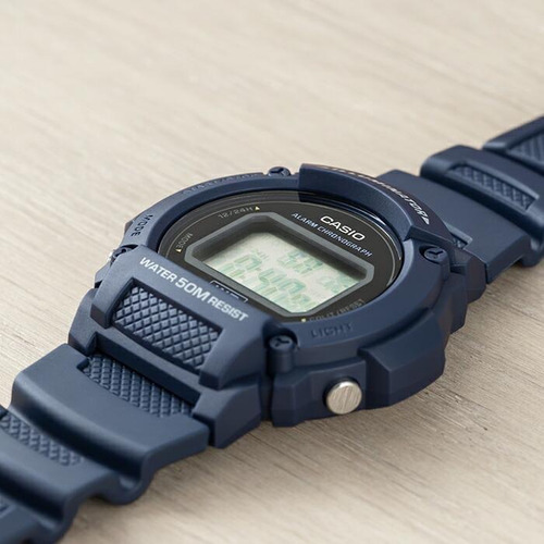 Reloj Casio Digital W-219h-2avdf Azul Celeste