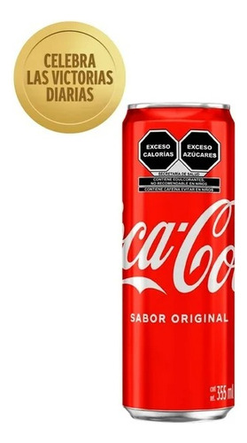 7 Pzas Refresco Coca Cola Sabor Original De 355 Ml