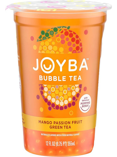 Joyba Bubble Tea De Burbujas Té Mango Y Frutas Vaso 355ml