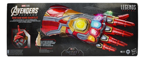 Marvel Avengers Iron Man Nano Gauntlet Luz Sonido Hasbro Cd