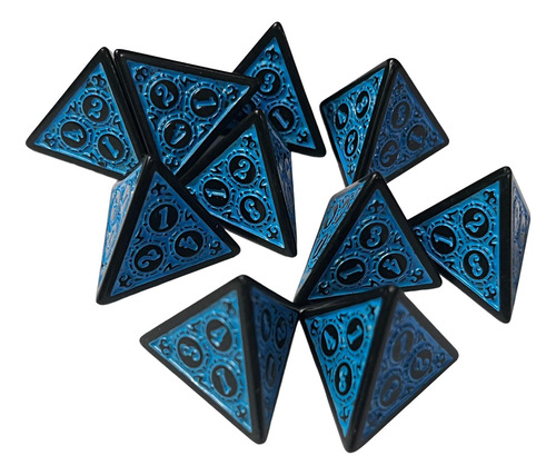 2 Dados De Varios Lados Dados De Acrílico Juegos De Azul