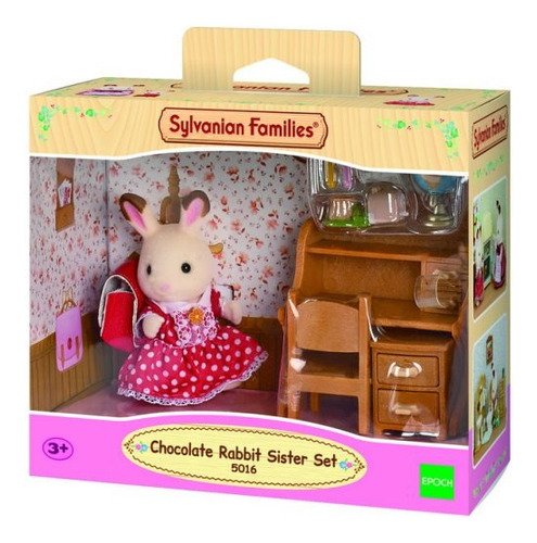 Hermana Coneja Chocolate Set Escritorio Sylvanian Families