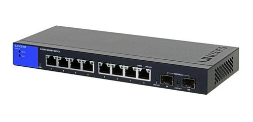 Switch Linksys Lgs310c 8 Puertos Giga Adm + 2 Ports Sfp Giga