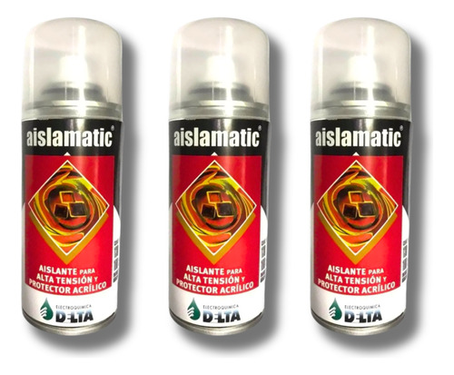 3 Aislante Acrilico Delta Aislamatic Aerosol 130gr Protector