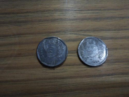 Antiguas Monedas De Brasil Año 1994 De 25 Centavos