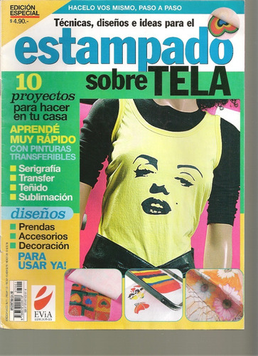  Estampado Sobre Tela -  Dos Revistas