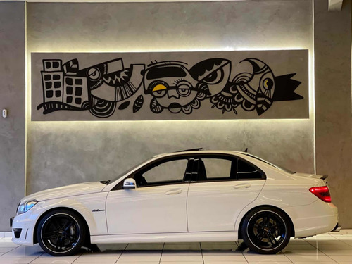 Mercedes C63 Amg 6.2 V8 2012 Com Teto Solar 40.000km Top