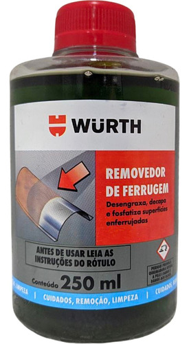 Removedor De Ferrugem Desengraxante Limpa Chassi Wurth