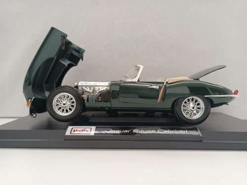 Maisto Jaguar E Type Cabriolet Escala 1 18 Verde Oscuro (Usado)