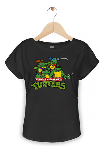 Playera Dama - Tortugas Ninjas Caricatura 80s 94